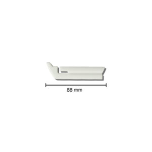 RASPADOR [LÂMINA] INFERIOR- PARTE QUENTE (PASTEURIZADOR)- MODELO BRAVO / GELITA - 88 mm